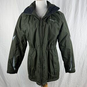 Womens Columbia Forest Green Insulated Omni-Shield Coat